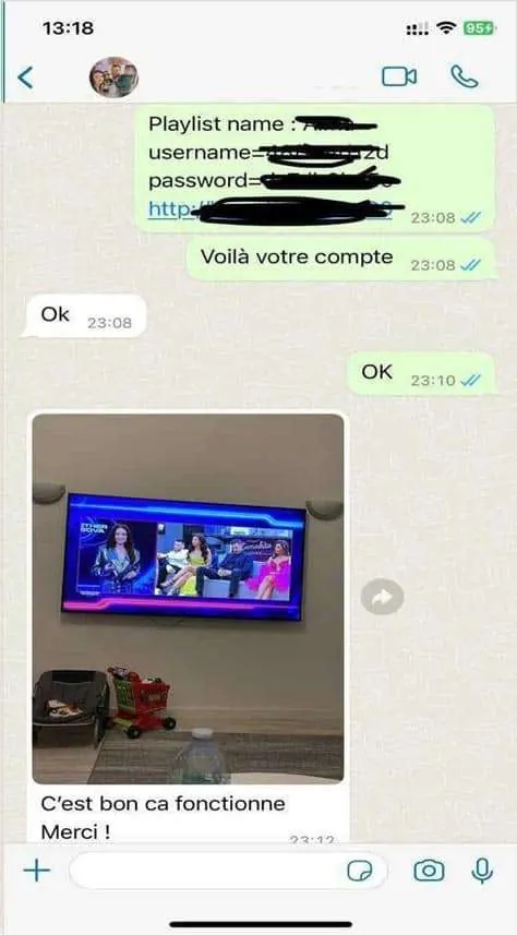 WeSellIPTV customer review on WhatsApp 3